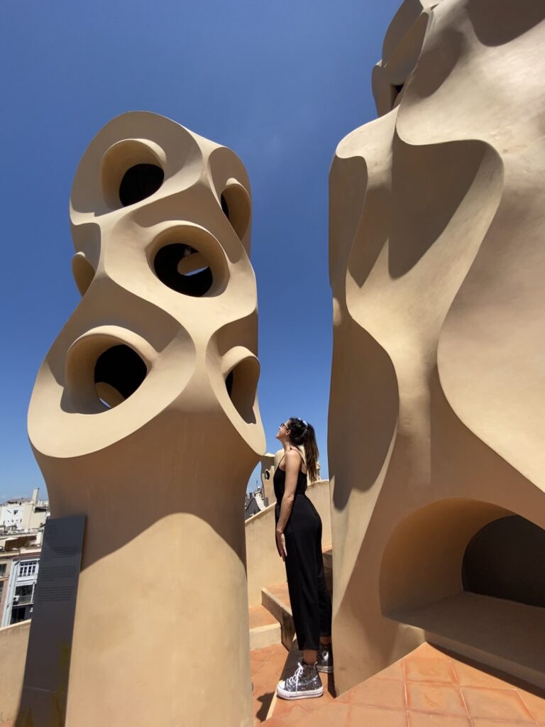 Cosa vedere in un weekend a Barcellona - tetto di Casa Milà